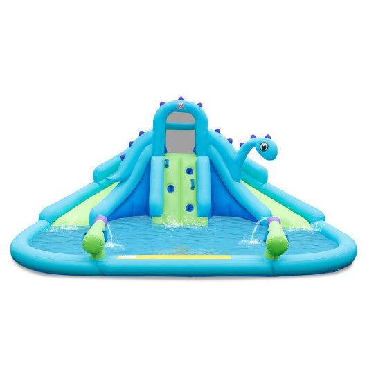 Inflatable Water Slide with Dual Slides and Large Splash Pool (Without Blower)