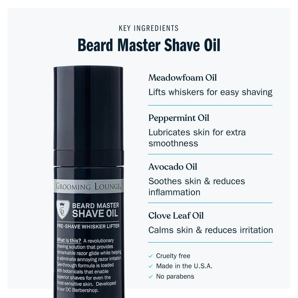 Grooming Lounge Beard Master Shave Oil by Grooming Lounge