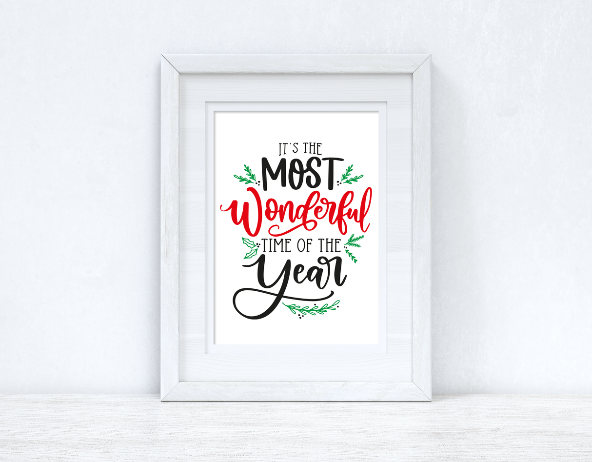 Its The Most Wonderful Time Of The Year 2021 Seasonal Wall Home Decor Print by WinsterCreations™ Official Store