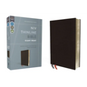 NIV, Thinline Bible, Giant Print, Bonded Leather, Black, Red Letter Edition