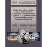 Washington Urban League, Inc. V. Public Service Commission of the District of Columbia U.S. Supreme Court Transcript of Record with Supporting Pleadin