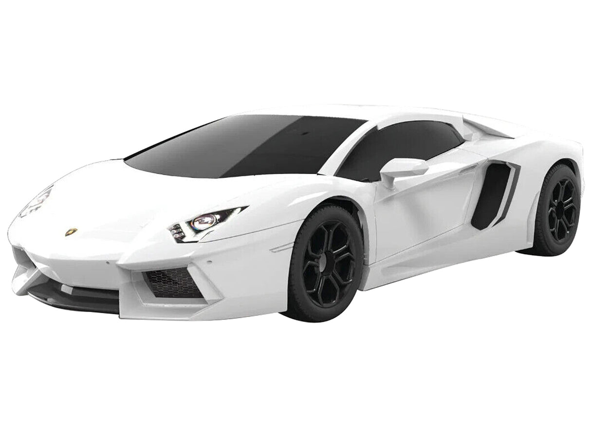 Skill 1 Model Kit Lamborghini Aventador LP 700-4 White Snap Together Model by Airfix Quickbuild