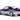 1995 Nissan Skyline GT-R (BCNR33) Purple and Silver Metallic "Fast & Furious" Series 1/32 Diecast Model Car by Jada