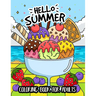 Hello Summer Coloring Book for Adults: (Easy Coloring Books for Adults)
