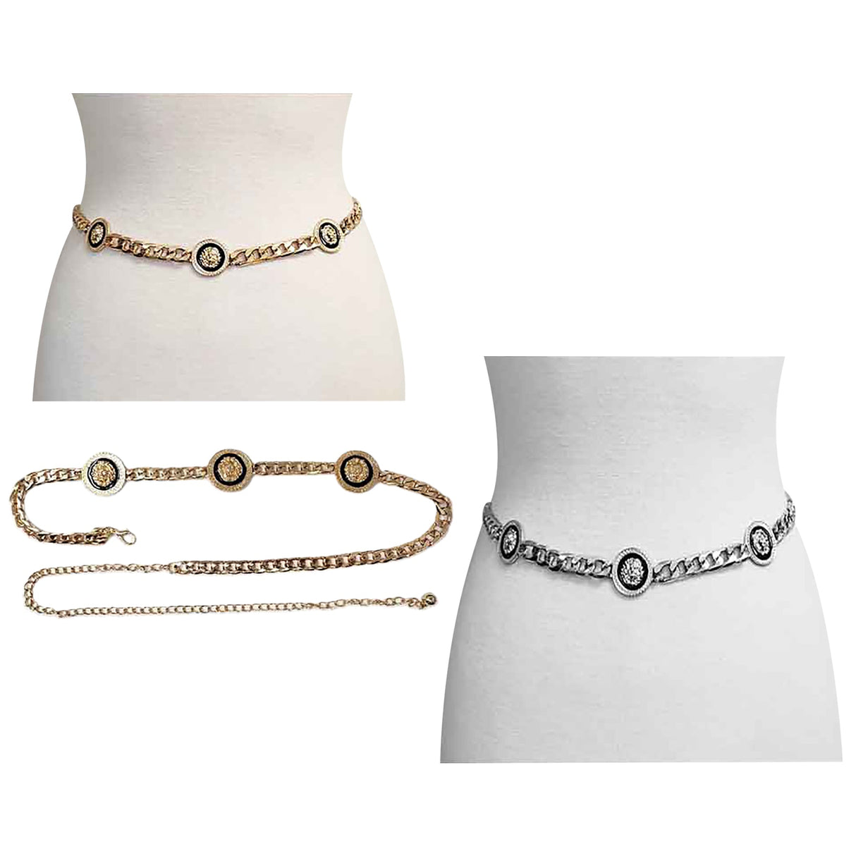 Lion Accent Link Chain Belt by BeyondEnvy