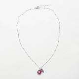 July Ruby Birthstone Necklace by Tiny Rituals