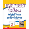 English Words to Know for Newcomers
