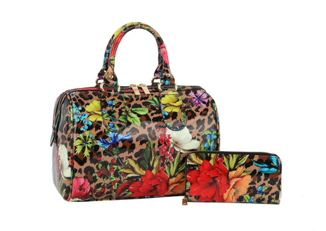 Fashion Leo Flower Satchel with wallet by hfstylish