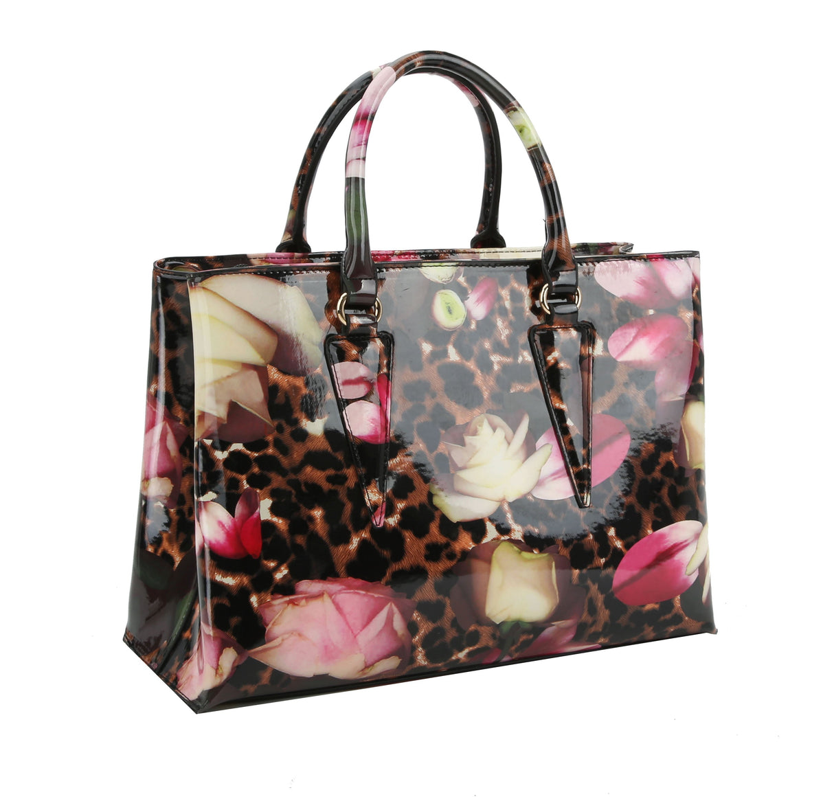 Fashion Leo Flower Satchel Set with wallet by hfstylish