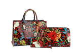 Fashion Leo Flower Satchel Set with wallet by hfstylish