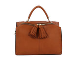 Fashion Satchel with Cute Tassel Bag with Pouch by hfstylish