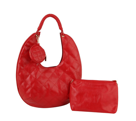 Fashion Quilted Hobo with Coin Purse and Pouch by hfstylish