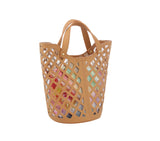 2 in 1 Tote Handbag With colorful small bag by hfstylish