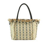 Straw Travel Beach Tote Bag by hfstylish