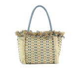 Straw Travel Beach Tote Bag by hfstylish