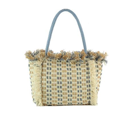 Straw Travel Beach Tote Bag by hfstylish