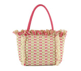 Straw Travel Beach Tote Bag by hfstylish