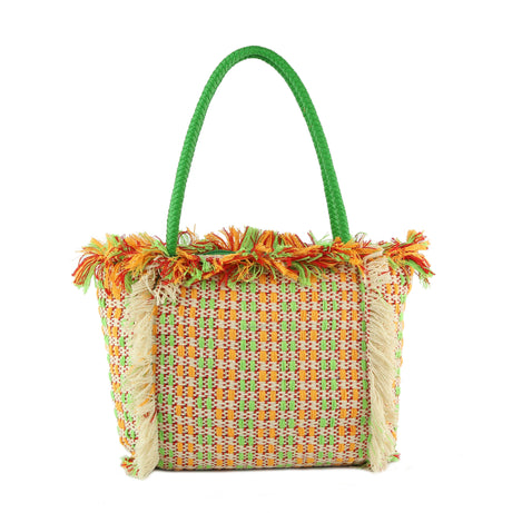 Straw Travel Beach Tote Bag by hfstylish