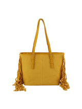 Corve texture fringe tote by hfstylish