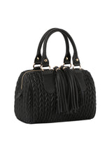 Braided satchel with tassel by hfstylish