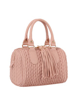 Braided satchel with tassel by hfstylish