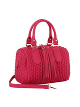 Braided satchel with tassel by hfstylish