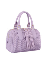 Braided satchel with tassel by hfstylish