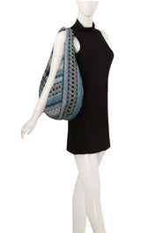 Aztec Zigzag Sling Shoulder Hobo Handbag by hfstylish