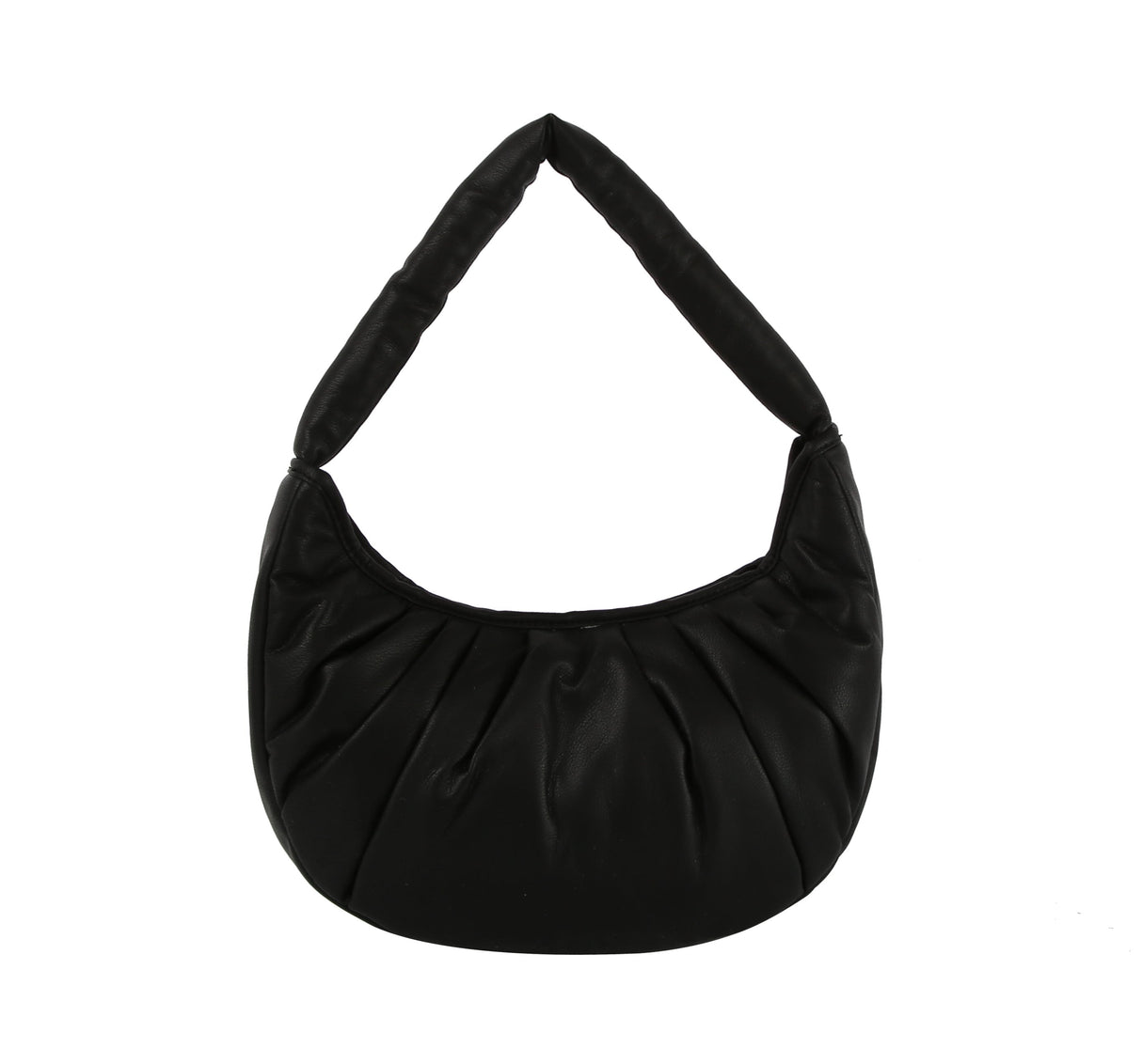 Pleated Puff Shoulder Bag by hfstylish