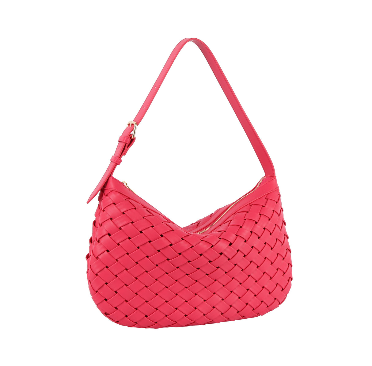 Weaved half moon shoulder bag by hfstylish