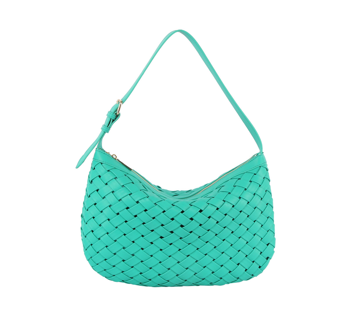 Weaved half moon shoulder bag by hfstylish