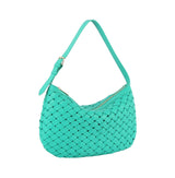 Weaved half moon shoulder bag by hfstylish