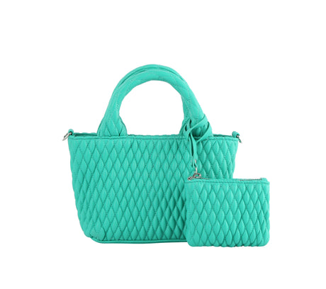 2 in 1 mini quilted tote by hfstylish