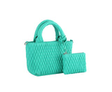 2 in 1 mini quilted tote by hfstylish