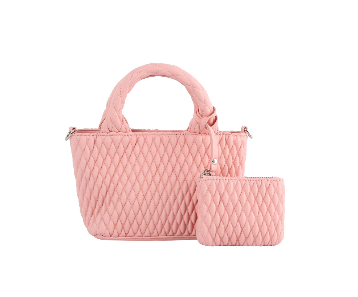 2 in 1 mini quilted tote by hfstylish