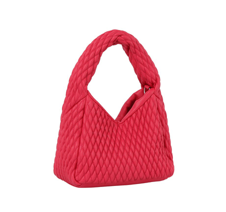 Quilted single handle mini tote by hfstylish