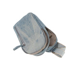 Double compartments denim Sling bag by hfstylish