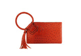 HF  Tassel Accented Embossed Wristlet Clutch  JYV-0374 by hfstylish