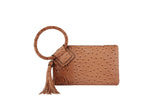 HF  Tassel Accented Embossed Wristlet Clutch  JYV-0374 by hfstylish