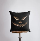 Jack O Lantern Dark Pillow Cover | Fall Décor | Halloween Pillows | Halloween Décor | Fall Throw Pillows | Cute Throw Pillows by UniikPillows - Vysn