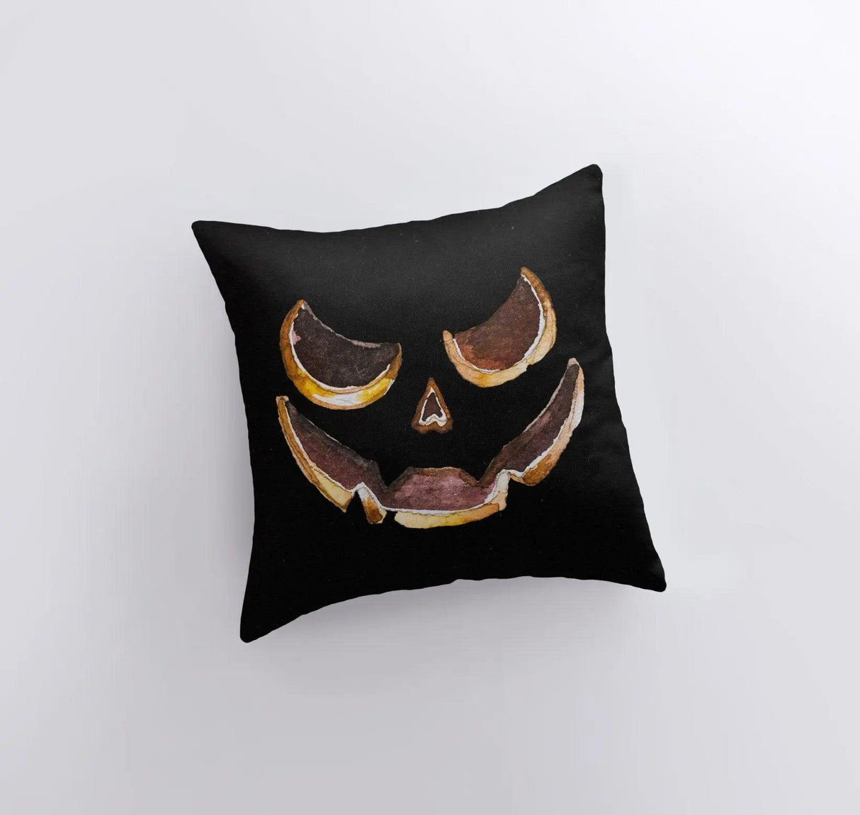 Jack O Lantern Dark Pillow Cover | Fall Décor | Halloween Pillows | Halloween Décor | Fall Throw Pillows | Cute Throw Pillows by UniikPillows - Vysn