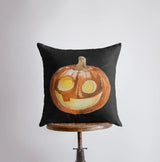 Jack O Lantern Pillow Cover | Fall Décor | Halloween Pillows | Halloween Décor | Fall Throw Pillows | Cute Throw Pillows by UniikPillows - Vysn