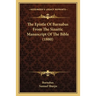 The Epistle Of Barnabas From The Sinaitic Manuscript Of The Bible (1880)