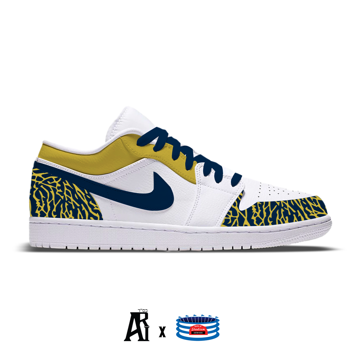 "Irish" Jordan 1 Low Shoes by Stadium Custom Kicks