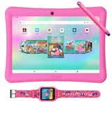 Contixo K102 10" Kids Tablet with Stylus and Smart Watch Bundle by Contixo