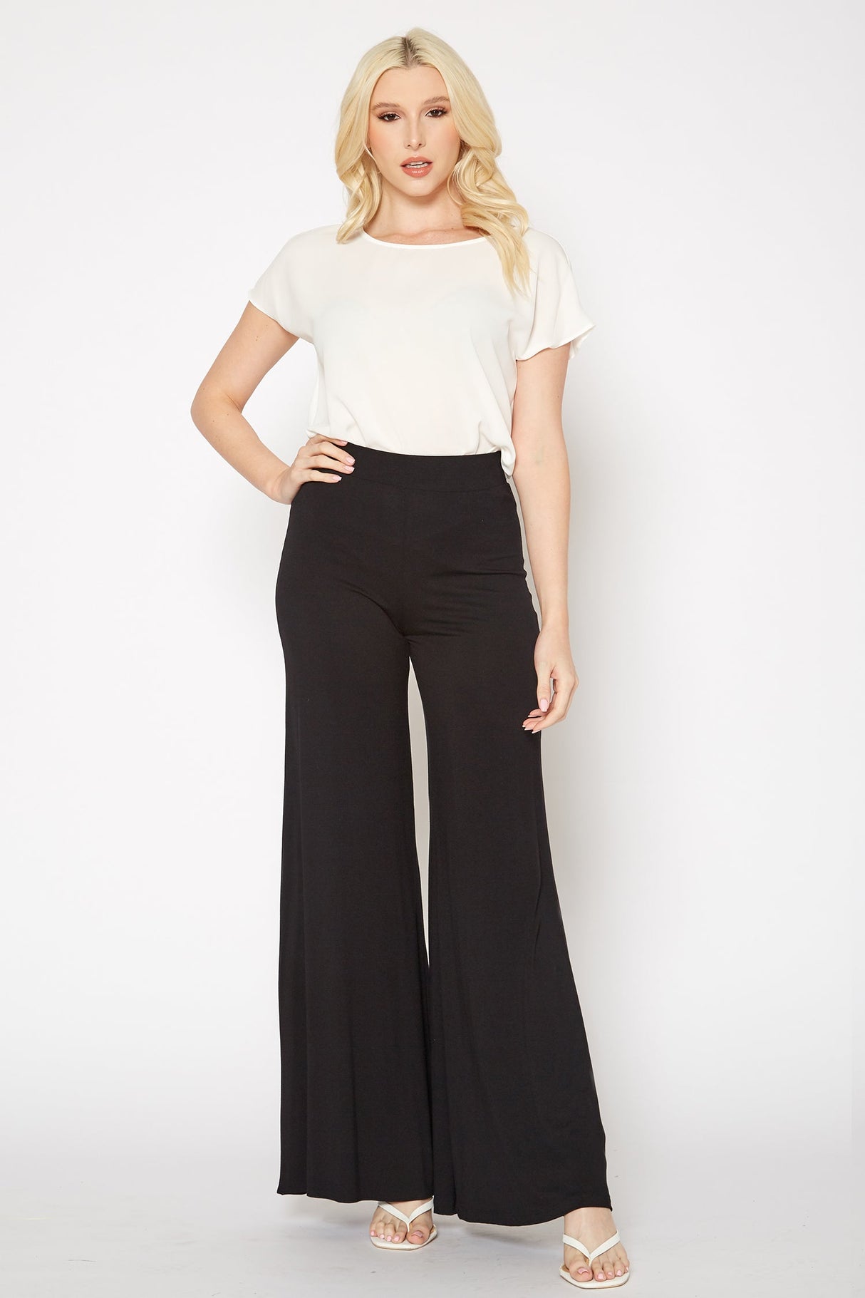 Women's Solid Flare Leggings by Shop at Konus