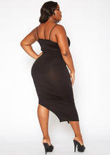 Plus Size Women's Spaghetti Strap Long Dress by Shop at Konus