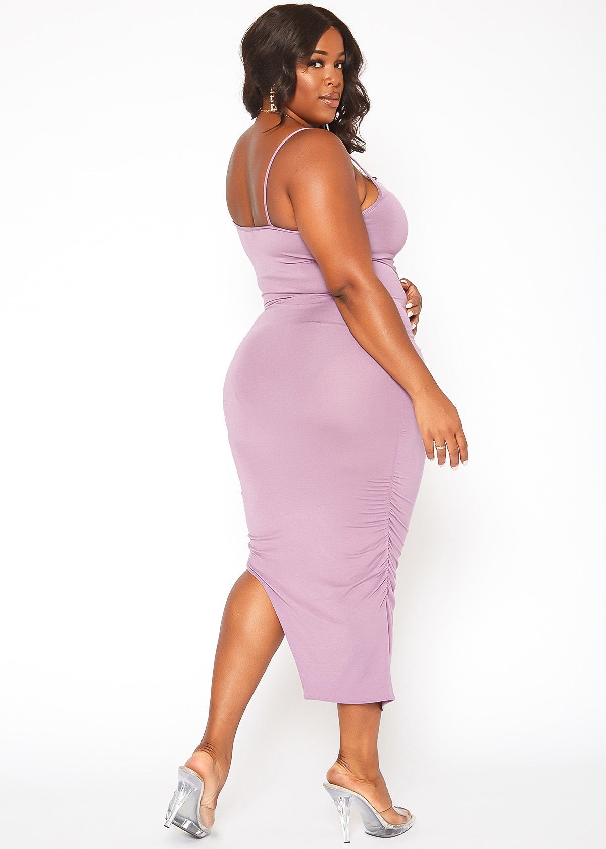 Plus Size Women's Spaghetti Strap Long Dress by Shop at Konus