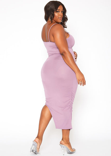 Plus Size Women's Spaghetti Strap Long Dress by Shop at Konus