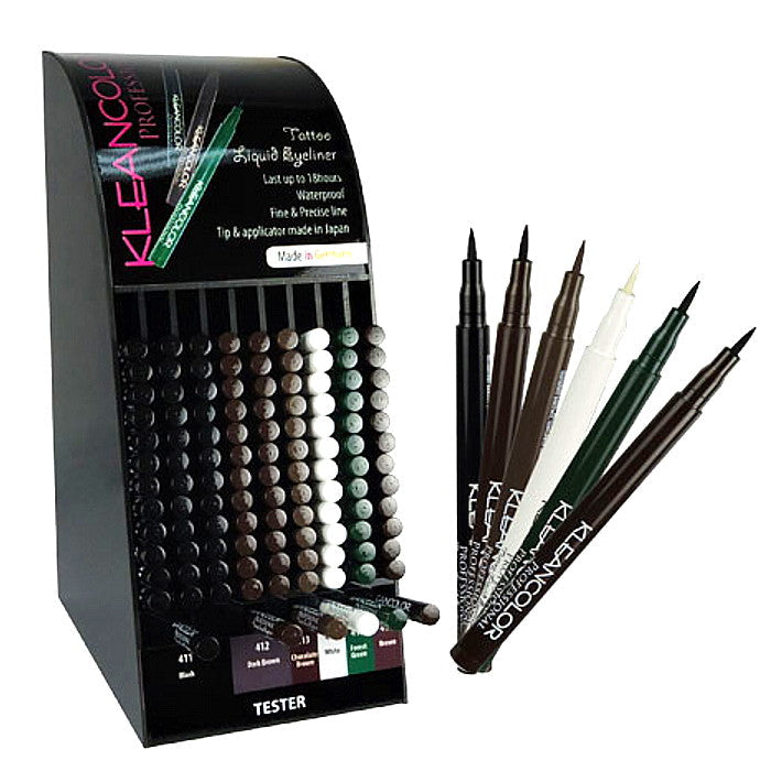 KLEANCOLOR Professional Tattoo Liquid Eyeliner Display Set 108 Pieces